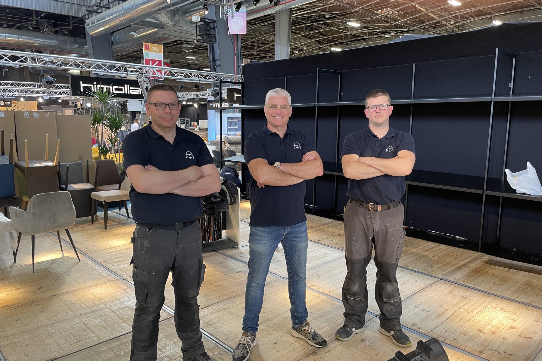 Benoît, Thierry and Vincent at the trade fair