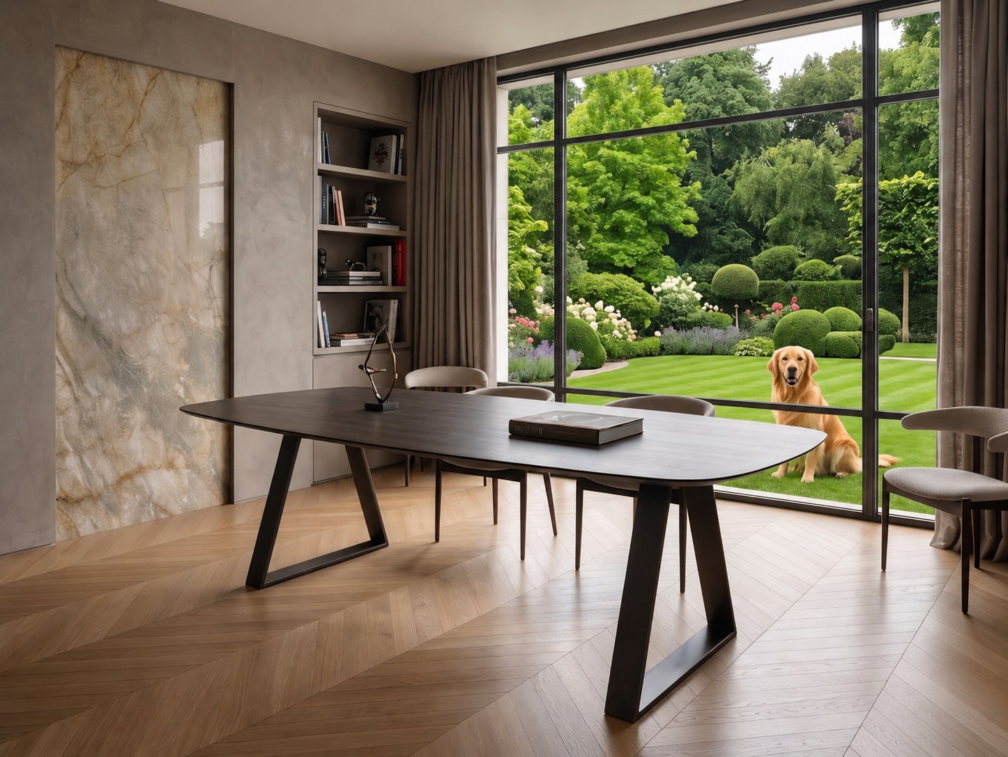 Table de repas en céramique Topaze — COLOMBUS, fabriquée en France à Wattrelos