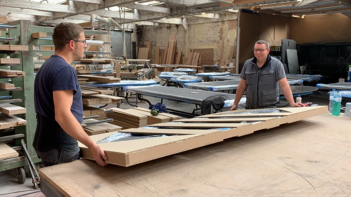 Assembly in the COLOMBUS workshop