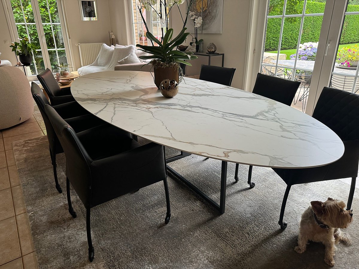 Table céramique COLOMBUS — Manhattan · Ovale · Cer 76 mat