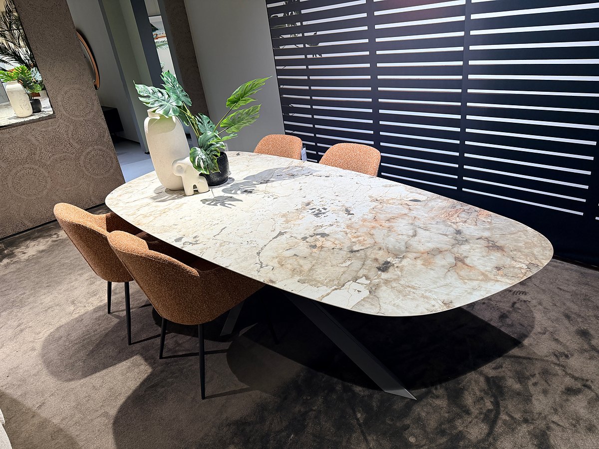 Table céramique COLOMBUS — Versatile · Stone 1 · 270 × 120 cm · Cer 40 Spirit of Tasmania mat